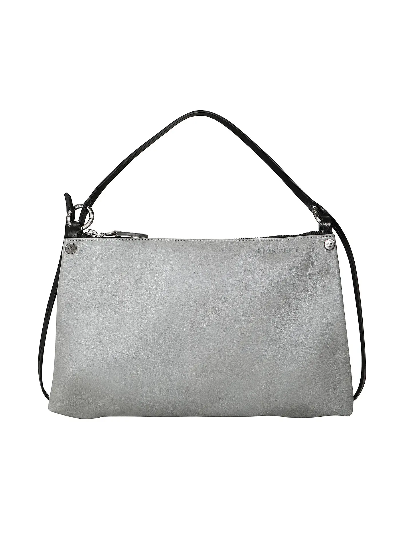 INA KENT | Ledertasche  - Mini Bag ORNAMENT ed. 2 | silber